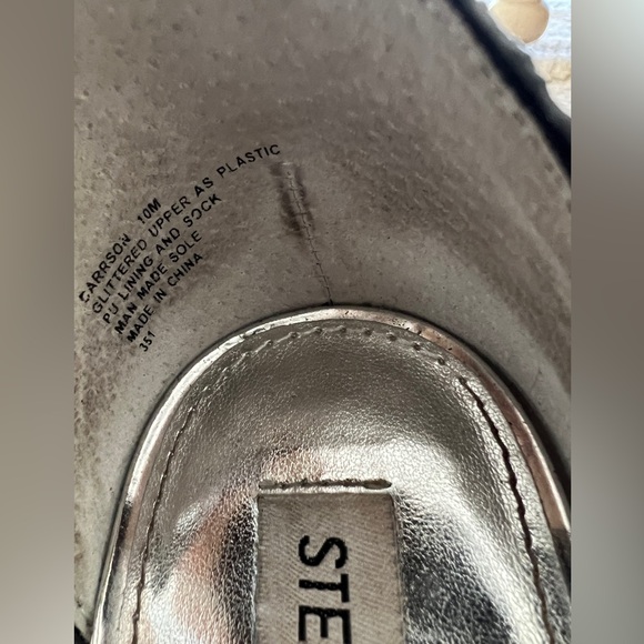 Steve Madden Carsson Bright Multi Rainbow Glitter Pumps Size 10 - Picture 6 of 15